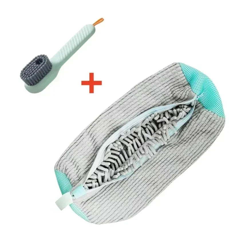 Durable Shoe Washing Machine Bag and Brush