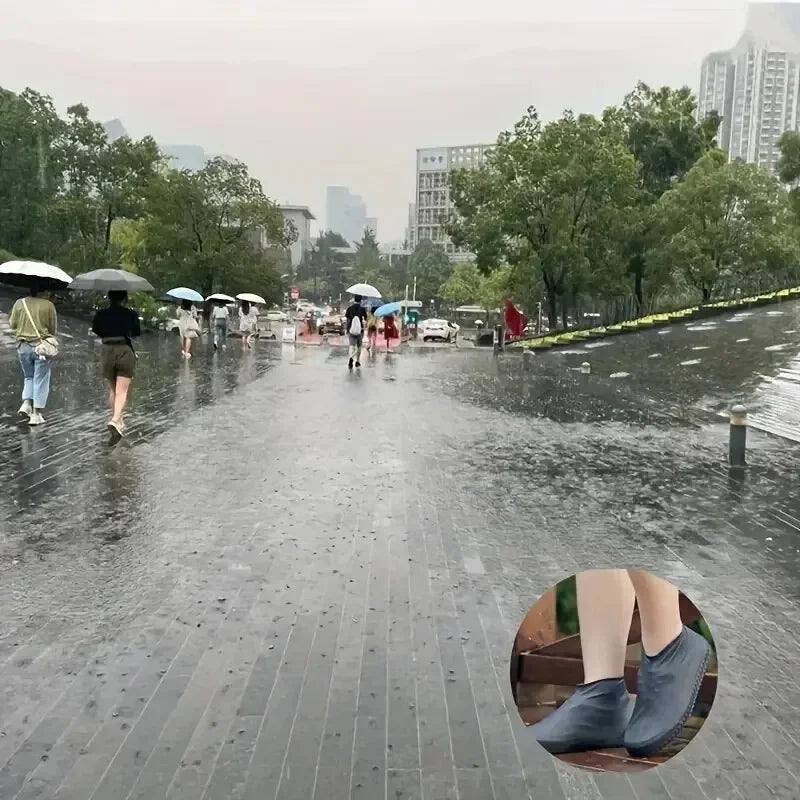 Rubber Cover Rain Boots For Shoes