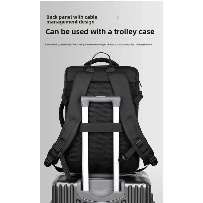 Expandable Travel Backpack Includes USB Charging Port