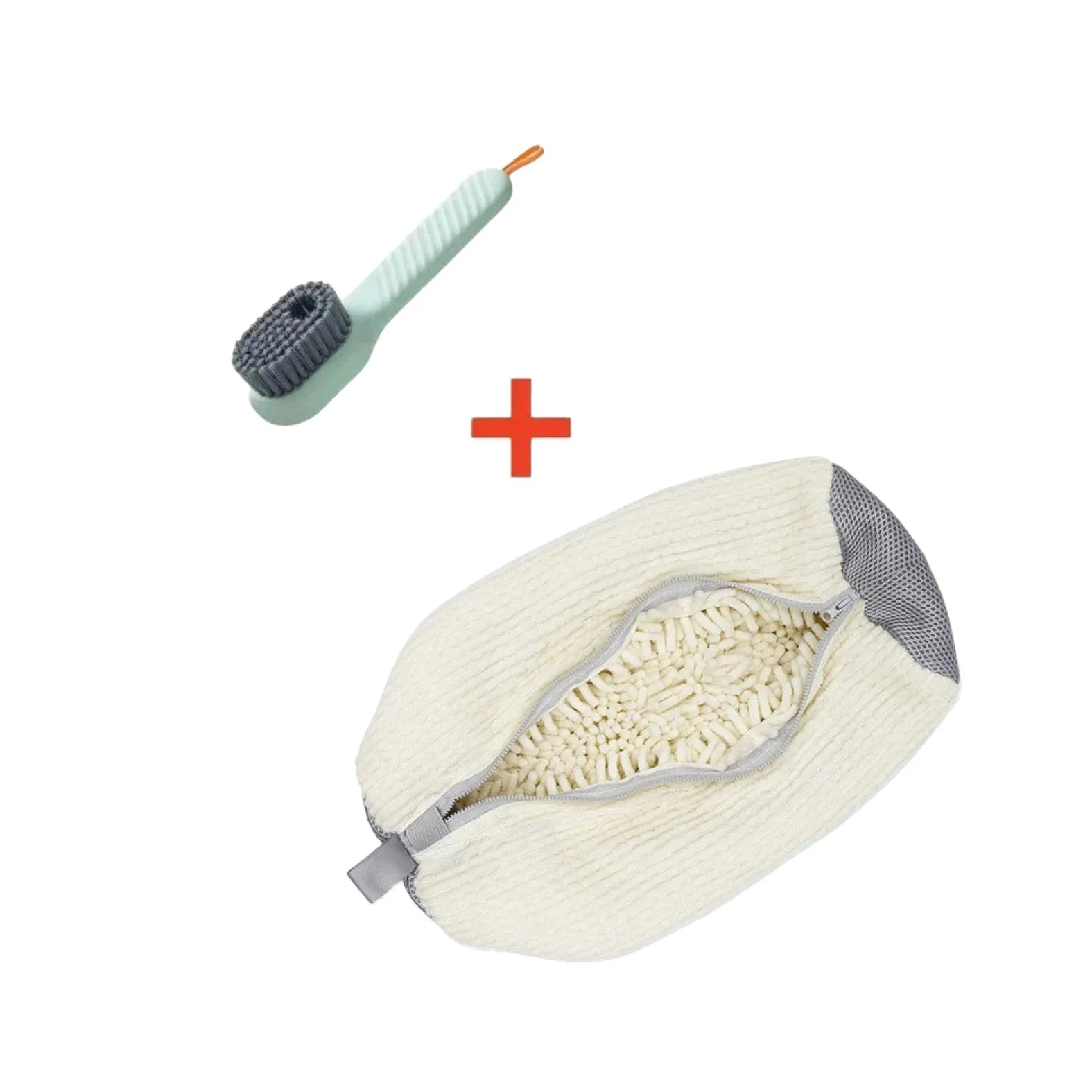 Durable Shoe Washing Machine Bag and Brush