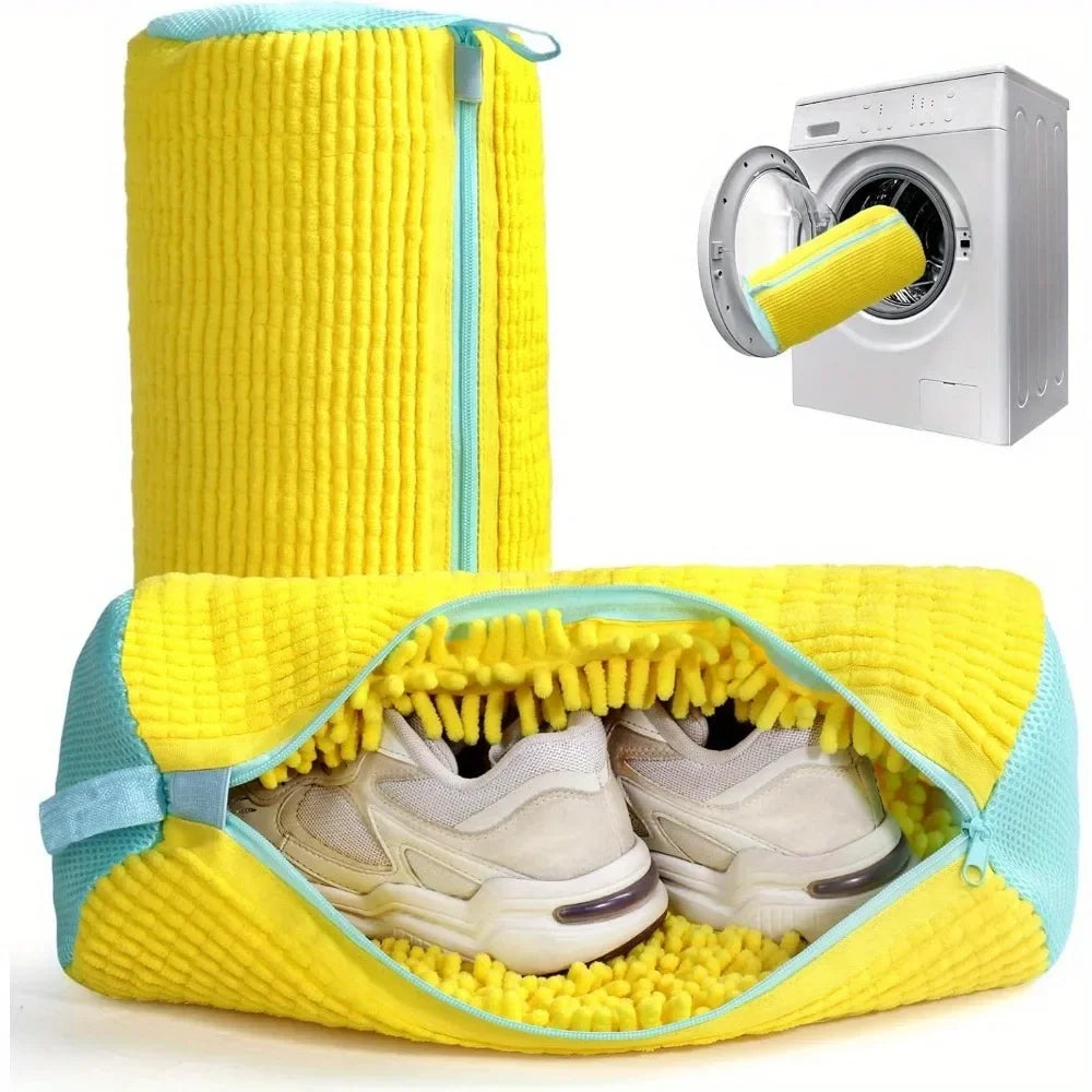 Durable Shoe Washing Machine Bag and Brush