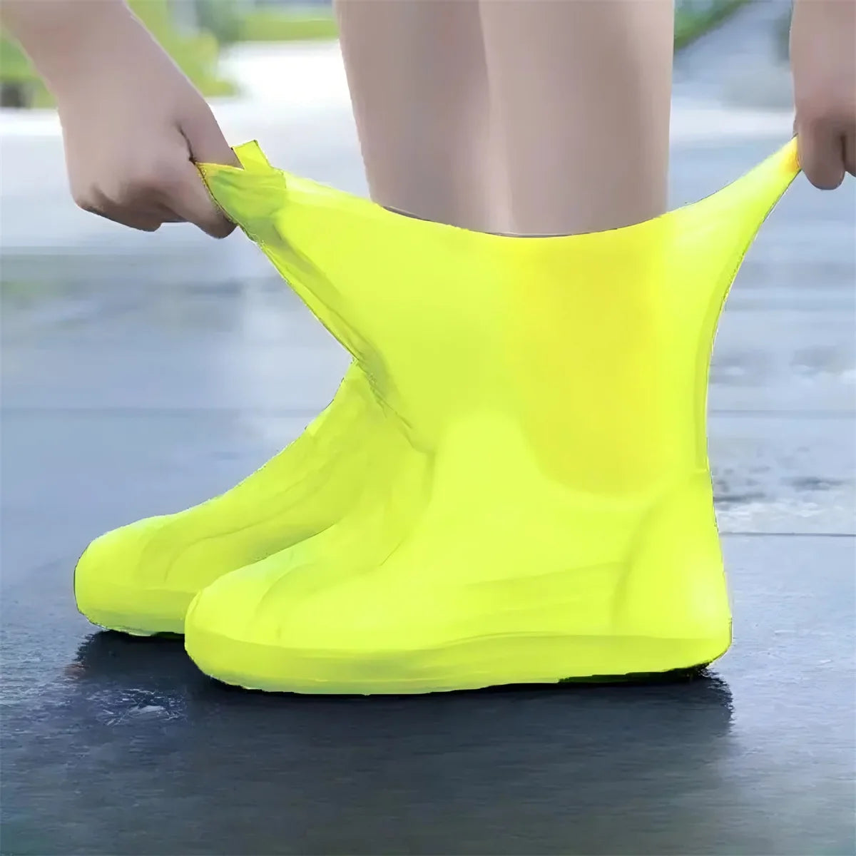 Rubber Cover Rain Boots For Shoes