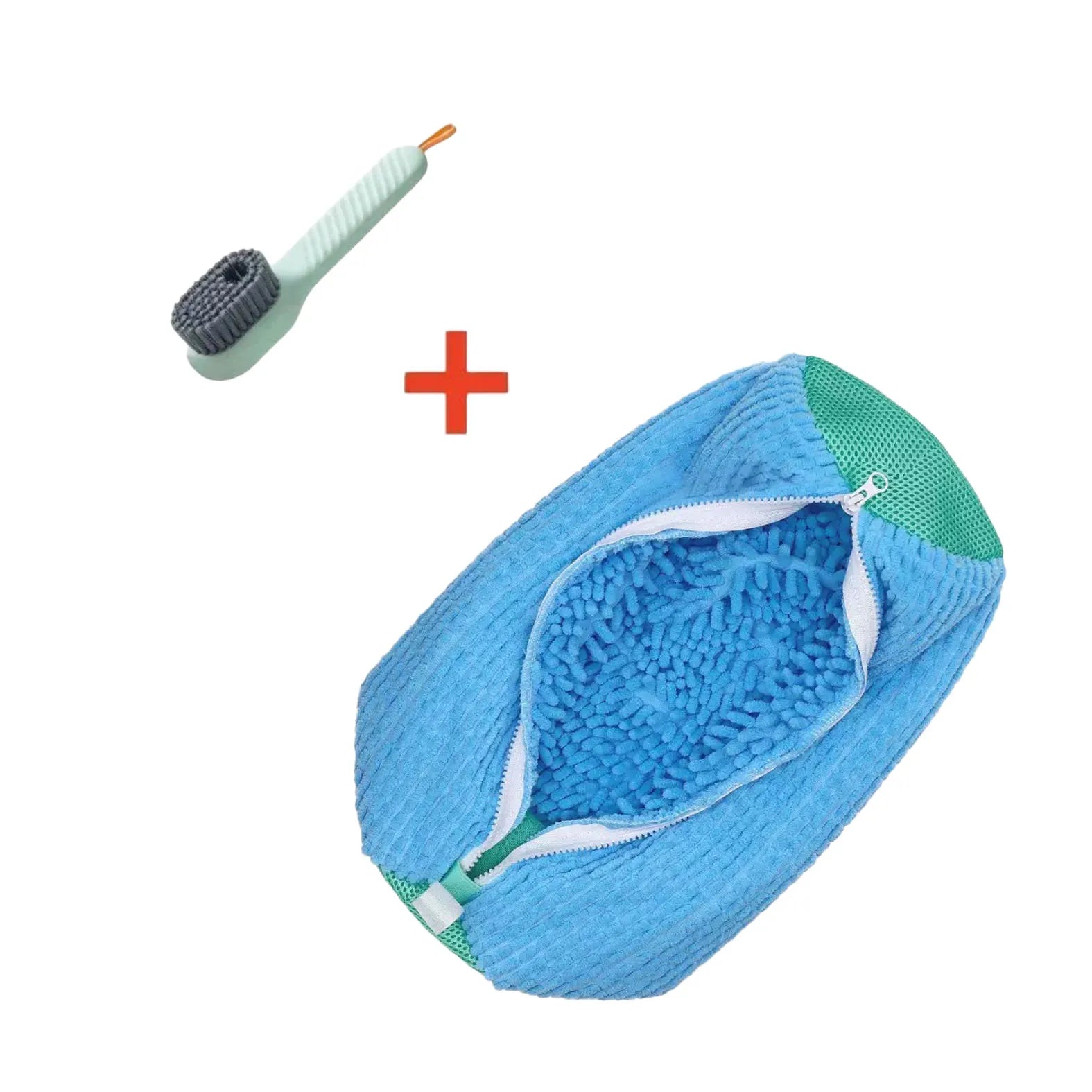 Durable Shoe Washing Machine Bag and Brush